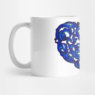 Blue Heart Mug